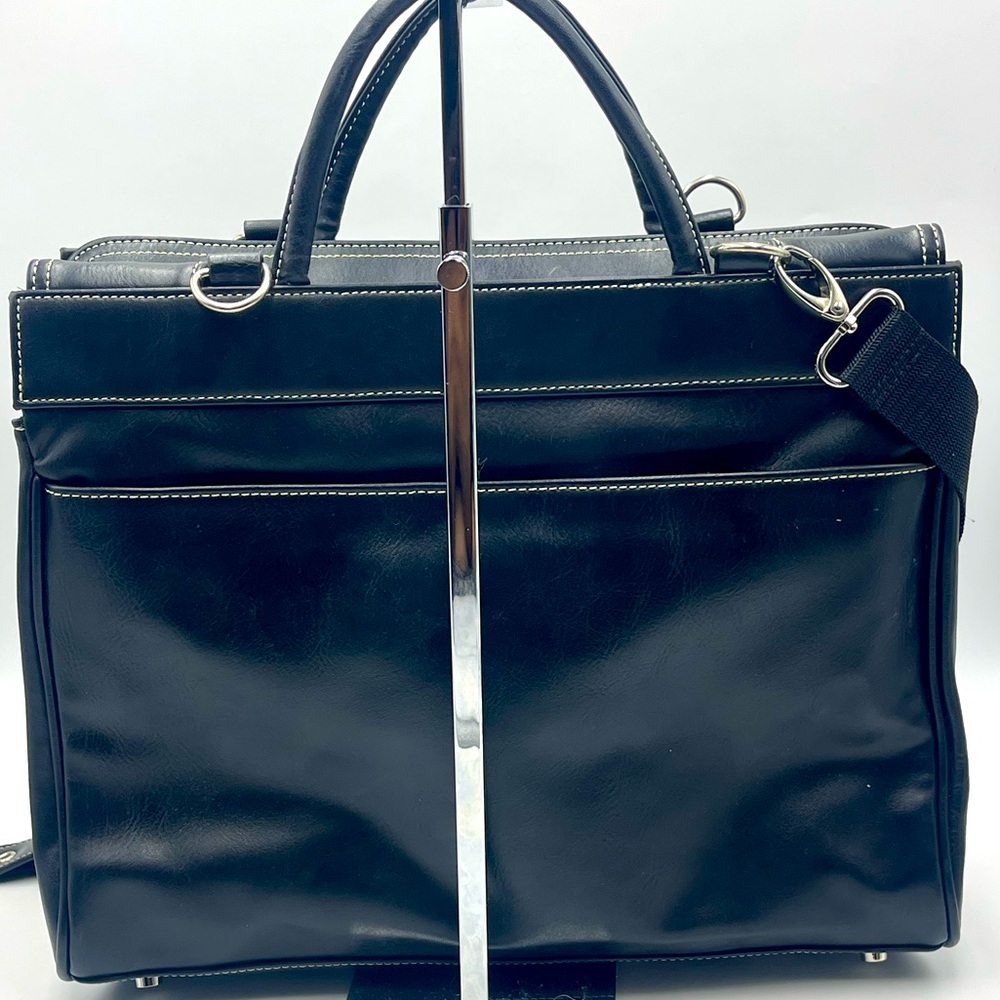 Vintage Bellerose Expandable Satchel Messenger Briefcase Cross-Body Bag w/ Strap - Picture 8 of 16